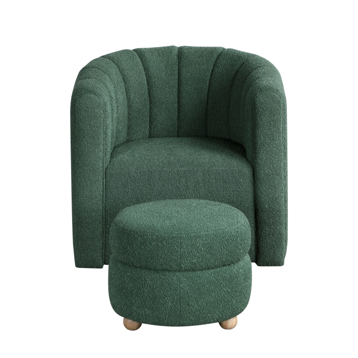 1260GN Swivel Chair with Ottoman