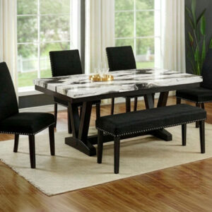 1318BMBL-6P CANDEN DINING GROUP BRN MBL
