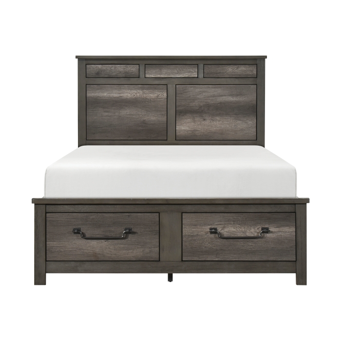 1342K-1CK* California King Platform Bed with Footboard Storage