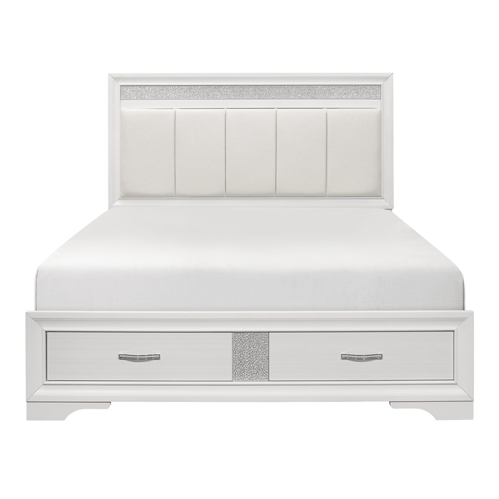 1505WK-1CK* California King Platform Bed with Footboard Storage
