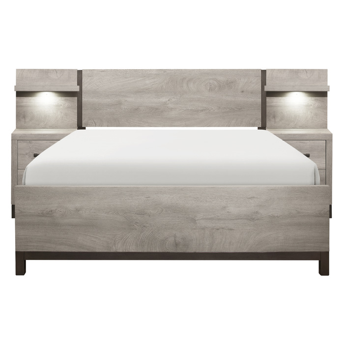 1577K-1CK*WB 5pc Set California King Wall Bed (CKB+2NS+2NS-P)