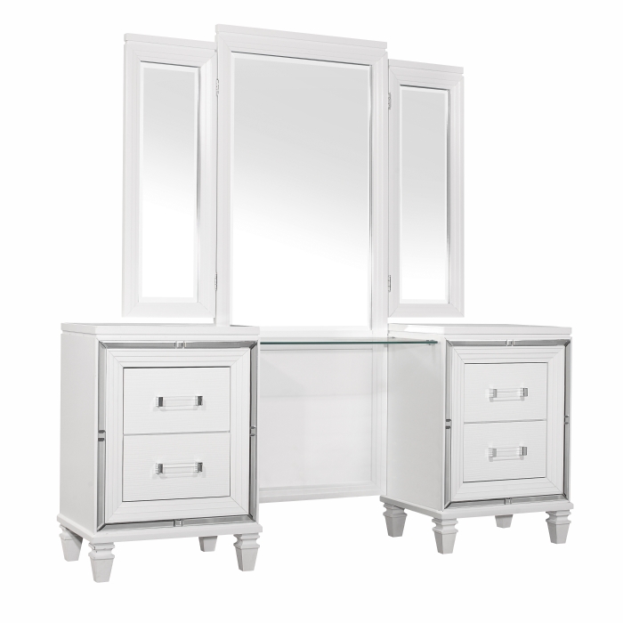 1616W-15* Dressing Table with Mirror