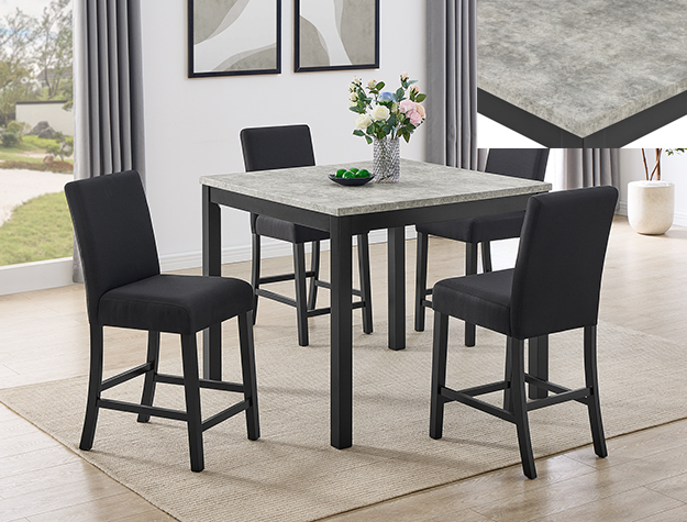 1715SET-CC LENNON 5-PK CONTR HT SET-CONCRETE