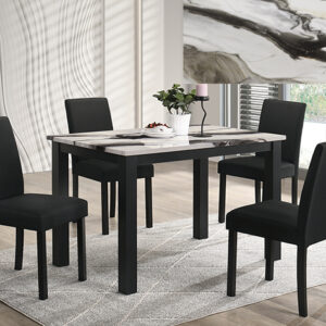 2120BMBL-5P RESIA DINING GROUP - BROWN MARBLE