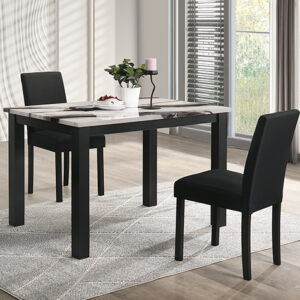 2120BMBL-3P RESIA DINING FAUX MBL BROWN - 3PC