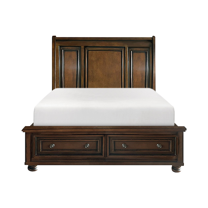 2159K-1CK* California King Sleigh Platform Bed with Footboard Storage