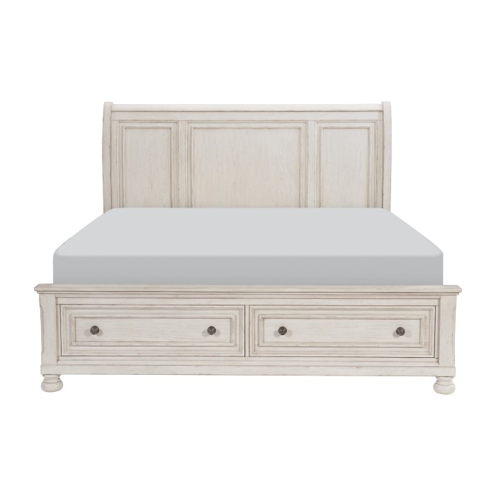 2259KW-1EK* Eastern King Platform Bed with Footboard Storage