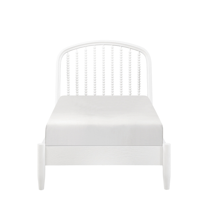 2510WHT-1* Twin Platform Bed