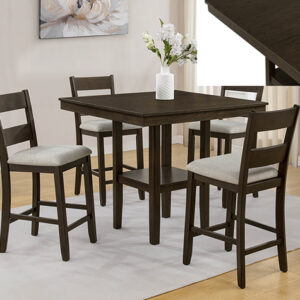 2631SET-BRN LESTER 5-PK CTR HT TABLE SET BROWN