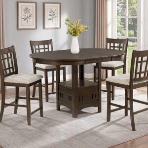 2795BRN-5P HARTWELL CNTR HEIGHT DINING BROWN