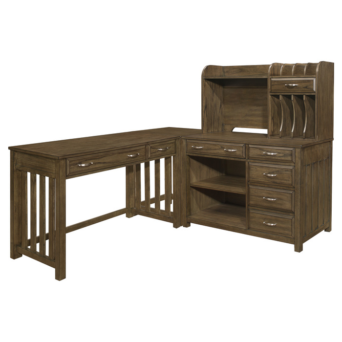 4522*4 4pc Corner Desk (Desk+Corner+Credenza+Hutch)