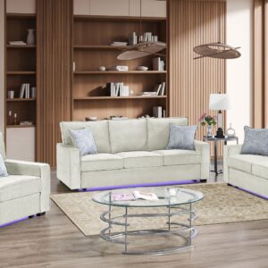Rita Living Room Set In Beige