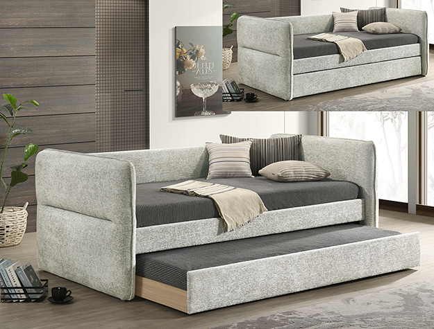 5324LG-SET PHILIPA DAYBED LIGHT GREY