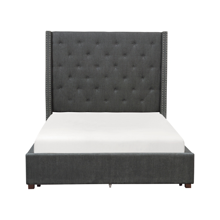 5877KGY-1CK* California King Platform Bed