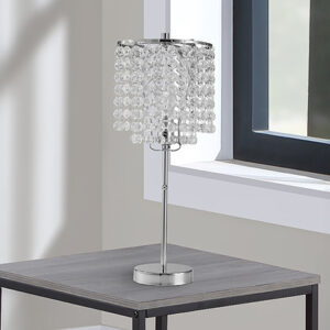 6213T-CH-1 CHROME TABLE LAMP 19"H