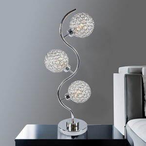 6260T CRYSTAL 3 GLOBE TABLE LAMP