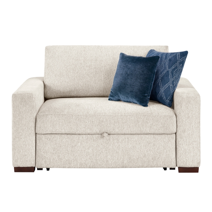 8548BE-215ACLA* Convertible Chair and a half with Pull-out Bed, Click Motion Back and Two Track Arms