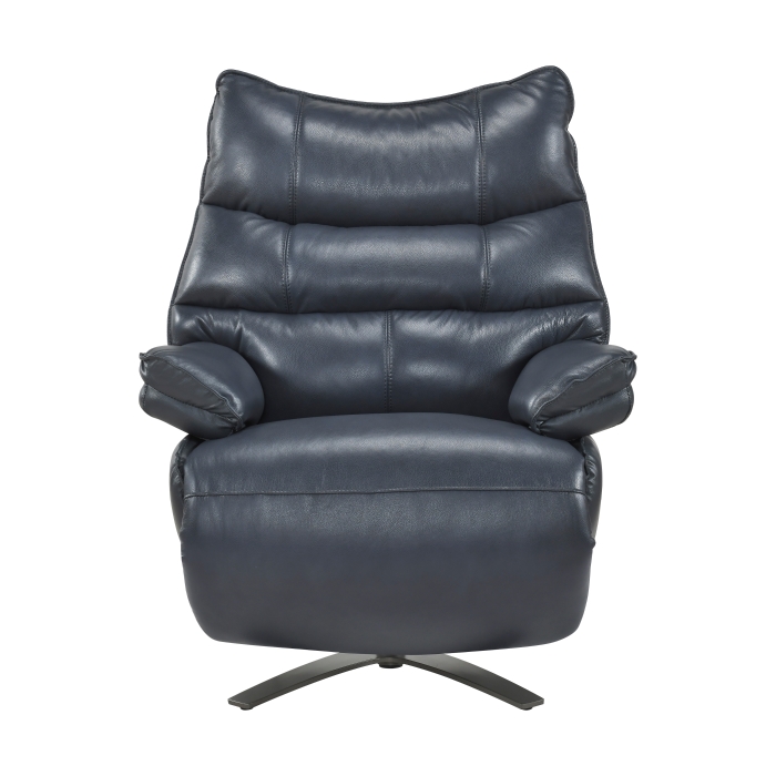8106BUE-1PW Power Reclining Swivel Chair with Manual Adjustable Headrest
