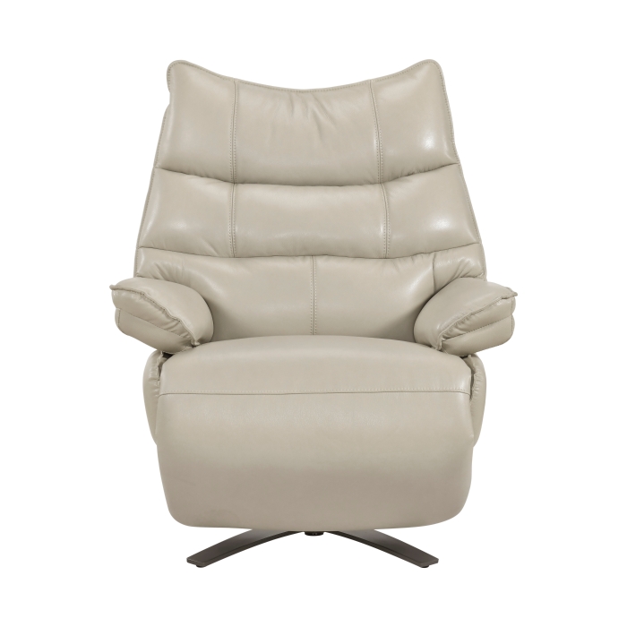 8106TPE-1PW Power Reclining Swivel Chair with Manual Adjustable Headrest