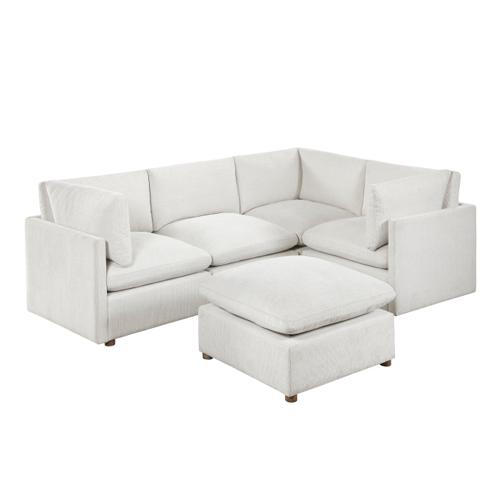 8338BE*53CRACOT 5-Piece Modular Sectional with Ottoman