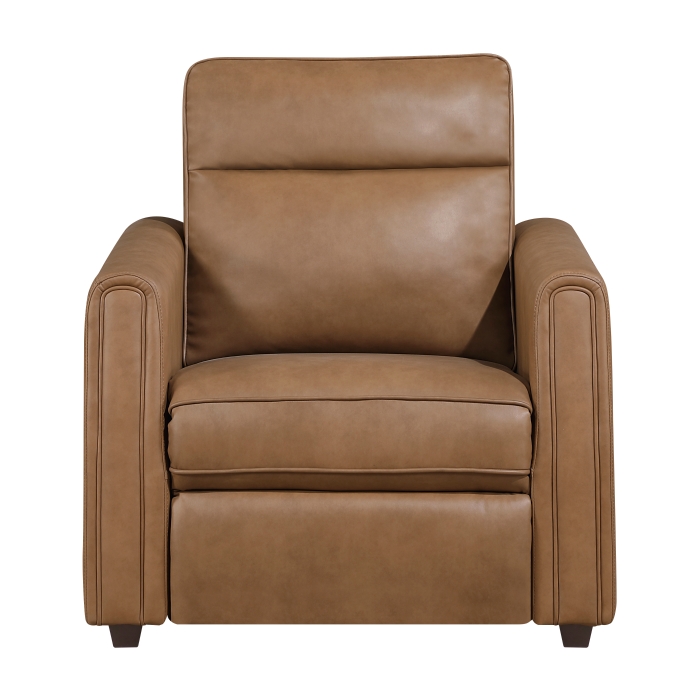 8368BRW-A1PW Power Reclining Chair with Rounded Track Arms