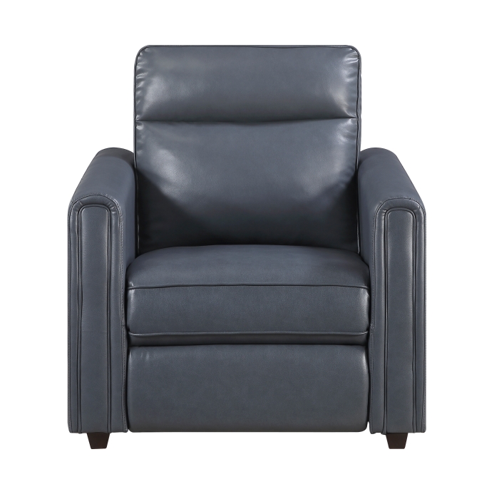 8368NVY-A1PW Power Reclining Chair with Rounded Track Arms