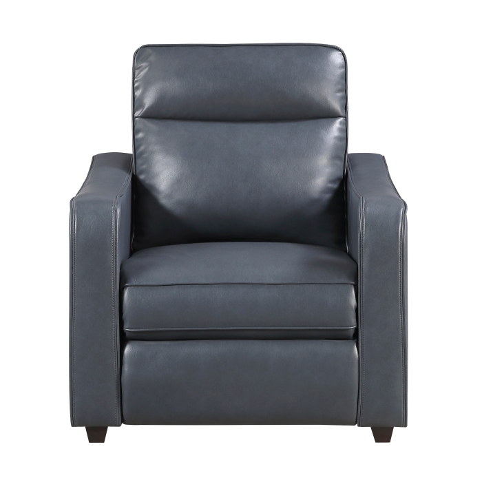 8368NVY-A2PW Power Reclining Chair with Curved Track Arms