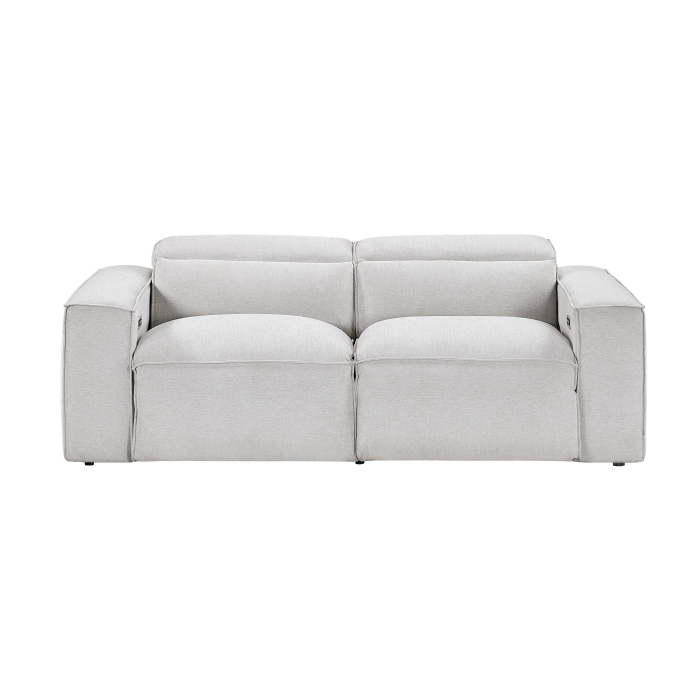 8414GRY-2PWH* Power Double Reclining Love Seat with Power Headrests