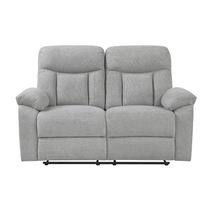 8440GRY-2 Double Reclining Love Seat