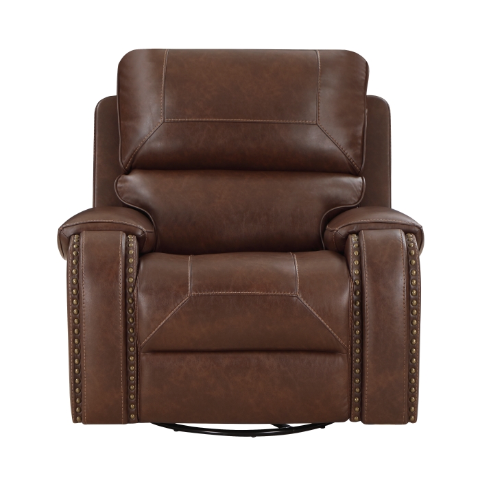 8549BRW-1 Swivel Glider Reclining Chair