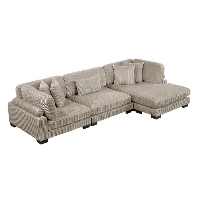 8555GB*CRACVC 3-Piece Modular Sectional with Reversible Chaise