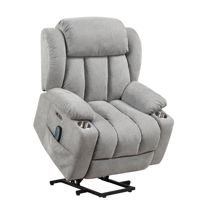 9001GY-1LTM Power Lift Chair with Massage, Heat and Charging Port