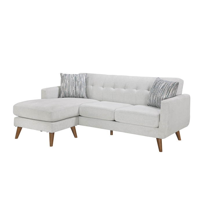 9149BEG-3SCRV Reversible Sofa Chaise