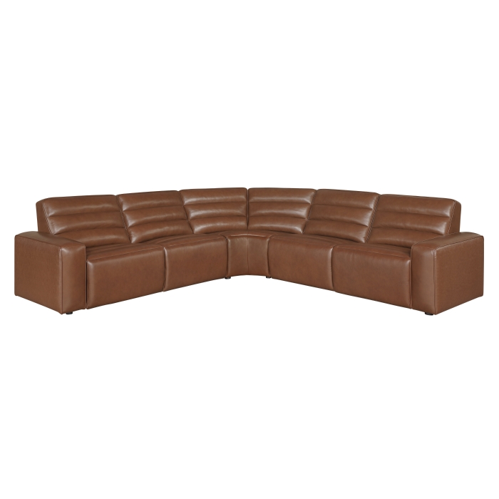 9170BRW*5LRRRPW 5-Piece Modular Power Reclining Sectional