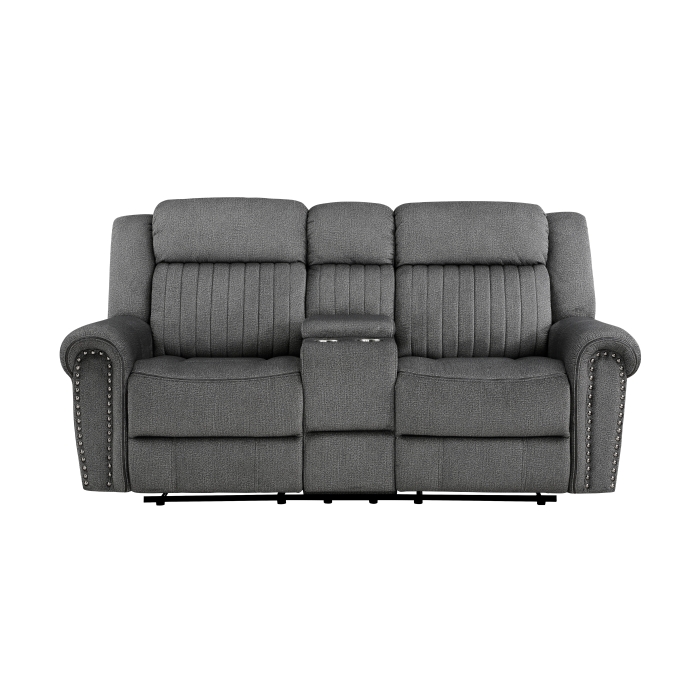 9204CC-2 Double Reclining Love Seat with Center Console