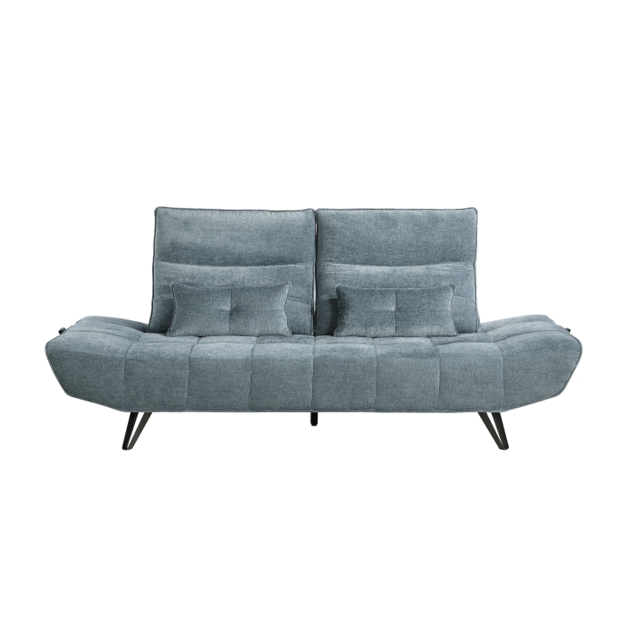 9556BUE-3PW Sofa with Power Adjustable Seat Depth and Manual Adjustable Headrests