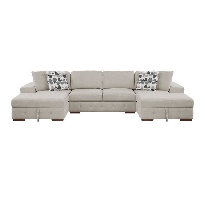 9624TP*3LCRC 3-Piece Sectional with Left and Right Chaise