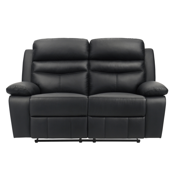 9628BLK-2 Double Reclining Love Seat