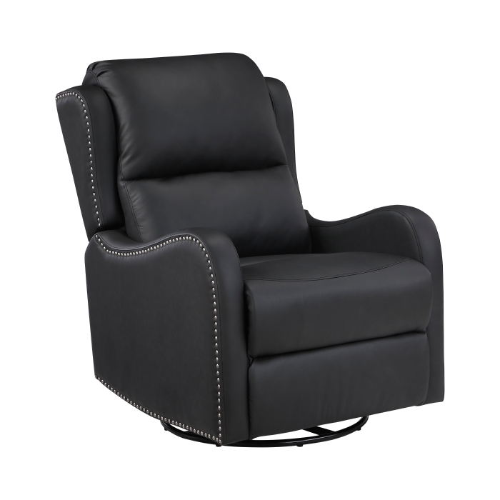9717BLK-1SW Swivel Glider Reclining Chair