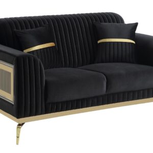 Antigua Loveseat Black