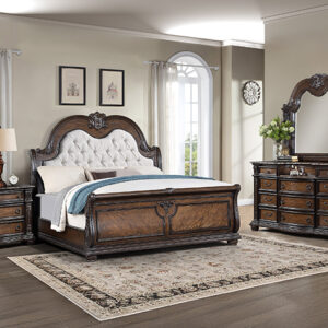 SETB1610 STANLEY BEDROOM GROUP -COFFEE BROWN