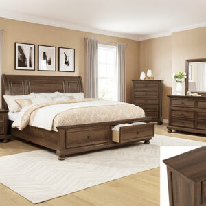 SETB1810 CLARIBELLE BEDROOM GROUP BROWN