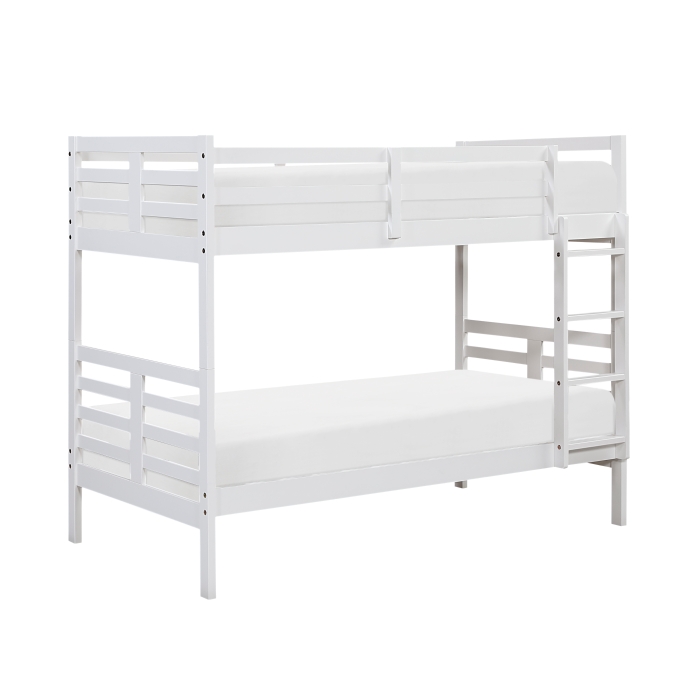 B2026WH-1* Twin/Twin Bunk Bed