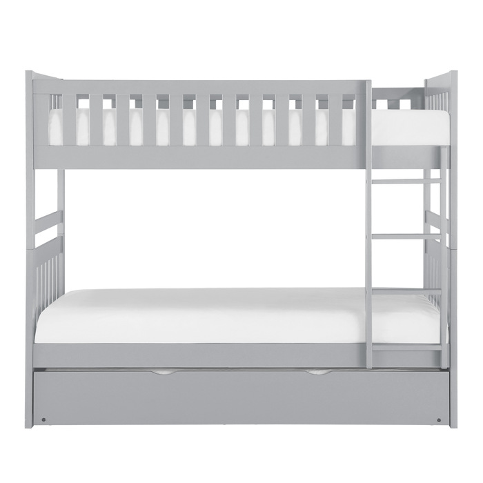 B2063-1*R Twin/Twin Bunk Bed with Twin Trundle