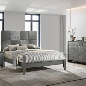 SETB4715 DENKER GUNMETAL BEDROOM GROUP