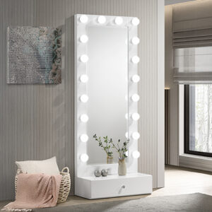 B4852WH-DB-SET LUXO TALL LIGHTED VANITY W/DRAWER
