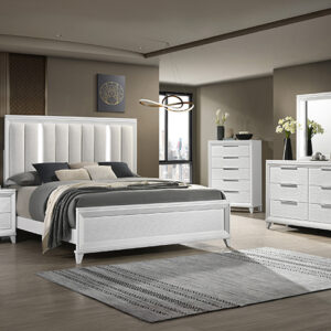 SETB7300 CRESSIDA BEDROOM GROUP WHITE