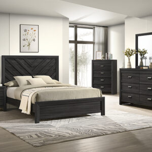 SETB9338 VALOR BEDROOM GROUP BLACK