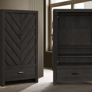 B9338-5 VALOR ARMOIRE-BLACK
