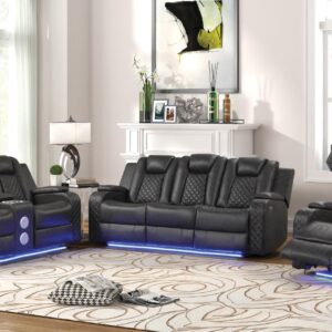Benz Living Room Set in Gray